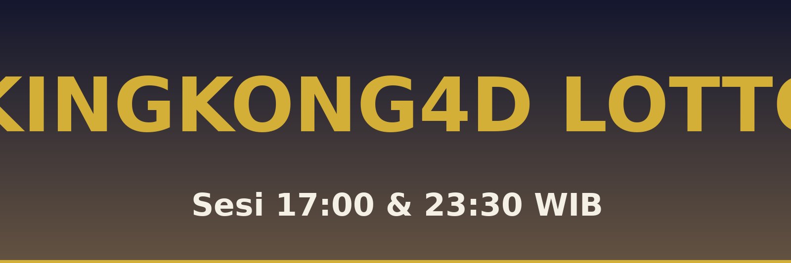 Kingkong4D Lotto Setia Janji